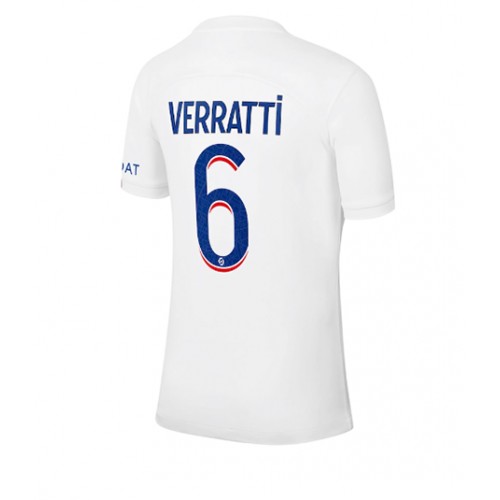 Fotbalové Dres Paris Saint-Germain Marco Verratti #6 Alternativní 2022-23 Krátký Rukáv